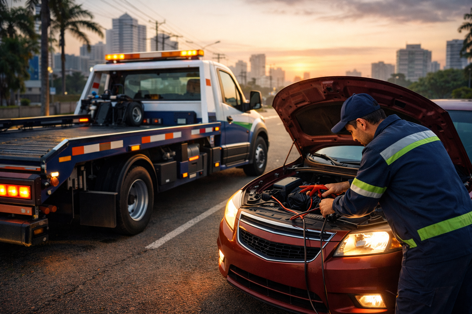 Bateria Descarregada: Guincho ou Auxílio? Saiba Qual Escolher e Não Pague Mais do Que Precisa